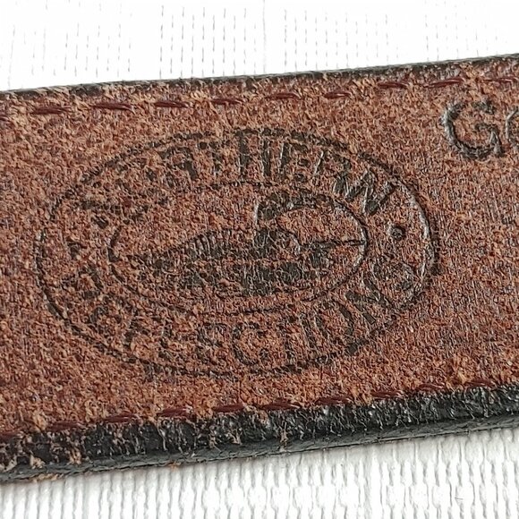 NORTHERN REFLECTIONS DENIM HEART LEATHER BELT Women's Size Medium Made i… - Picture 4 of 7